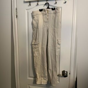 Aritzia Wilfred Free Cream Modern Cargo Pants